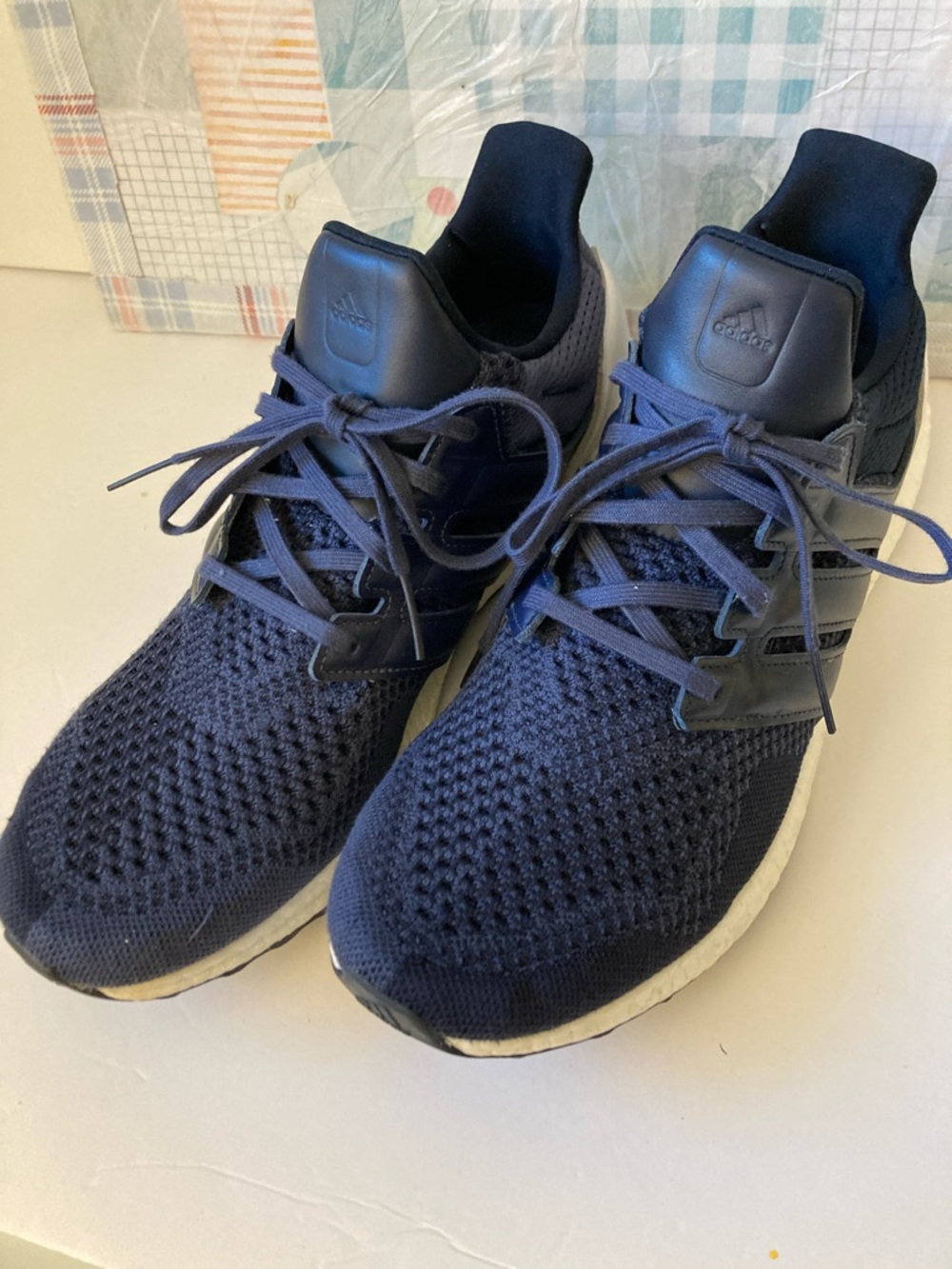 adidas Men's Ultraboost 1.0 torsion system Running Shoes size 12 two tone navy